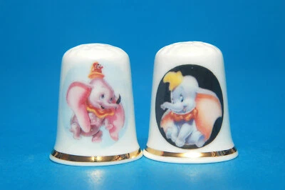 £6.99 • Buy Disney Dumbo Set Of 2 China Thimbles B/43