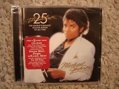 Michael Jackson Thriller 25 CD DVD 2008 MJJ Productions New & Sealed Hype Sticke • $15