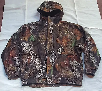 Cabela's Men's Gore-Tex Full Zip Mossy Oak Camo Fleece Lined Hunting Jacket 2XL • $79.95