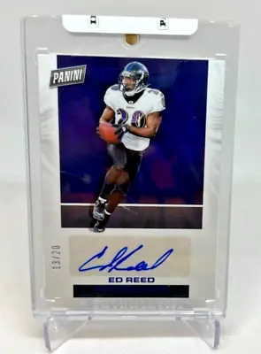 2023 Panini Player Of The Day ED REED Encased AUTO 13/20 #ER Ravens • $89.99