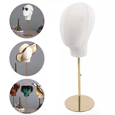 Metal Mannequin Head For Wig Making Hat Display With Adjustable Stand Holder • $24.70