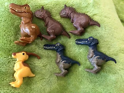 6 X McDonalds JURASSIC PARK World DINOSAURS Characters FIGURES TOYS Trex Lot • $10