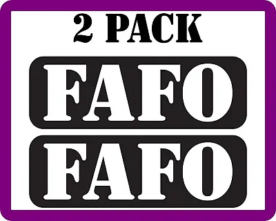 FAFO Vinyl Decal F* Around And Find Out 2nd Amendment Molon Labe Sticker • $5.99