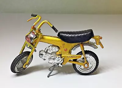 Vintage ZEE Toys Ridge Riders Honda Trail 70 Motorcycle Gold Diecast Zylmex • $19.99