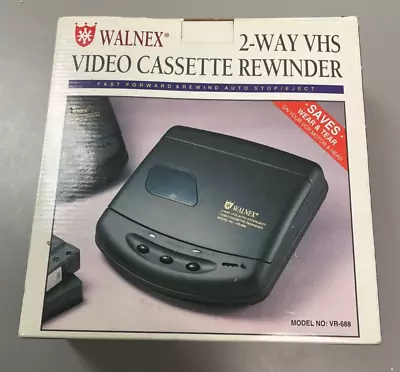 Walnex - 2 Way VHS Video Cassette Rewinder - New Model No. VR-688 80s Vintage • $27.99