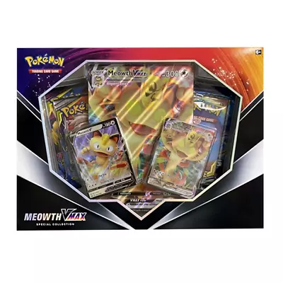 Pokemon TCG Meowth VMAX Special International Collection Box - Sealed • $99.99