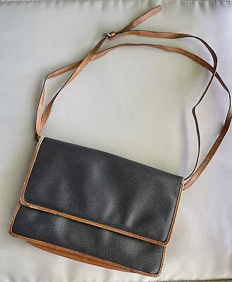 Vintage Bottega Veneta Marco Polo Coated  Pvc Leather Trim Crossbody  Bag. • $99.99