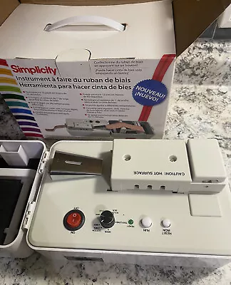 $50 • Buy Simplicity Bias Tape Maker Machine Model **Missing Peice**