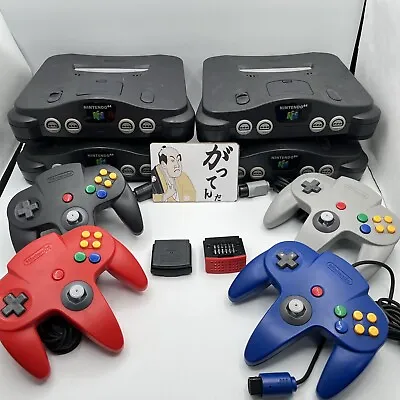Nintendo 64 N64 Console Black Region Free Up To 4 Controllers • $86