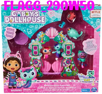 Gabby's Dollhouse Cat Adventures MERMAID-LANTIS FIGURE Playset SunnyCat READ!! • $29.99