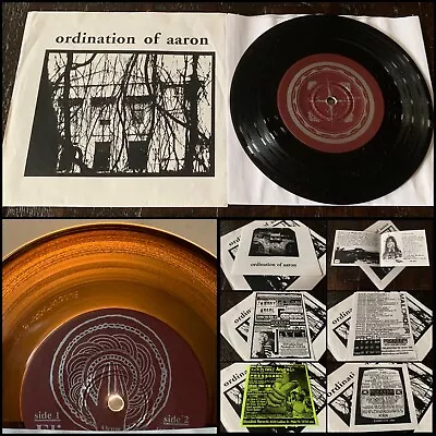 $45 • Buy ORIDINATION OF AARON 7” Vinyl Bookletl-broken Hearts Are Blue Spork Saetia Julia