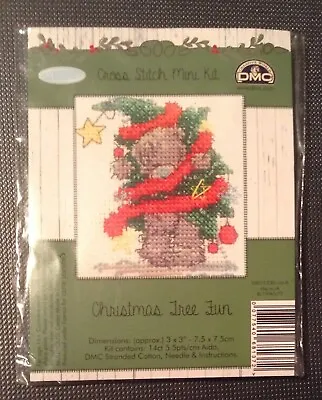 DMC Me To You Tatty Teddy Cross Stitch Christmas Mini Kit Tree Fun New Sealed • £4.95