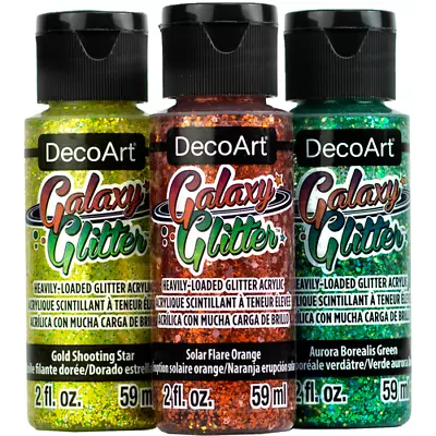 £3.99 • Buy DecoArt Galaxy Glitter Acrylic Paint - Acrylic Glitter Paints