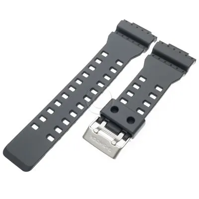 Genuine Casio Grey Rubber Watch Band Strap For G-Shock GA-100C-8A GA-110TS-1A4 • $29.99