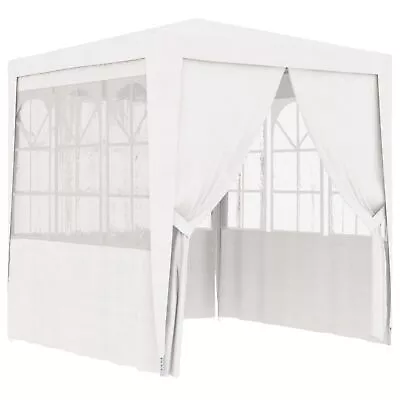 VidaXL Professional Party Tent With Side Walls 8.2'x8.2' White 90 G/m • $94.44