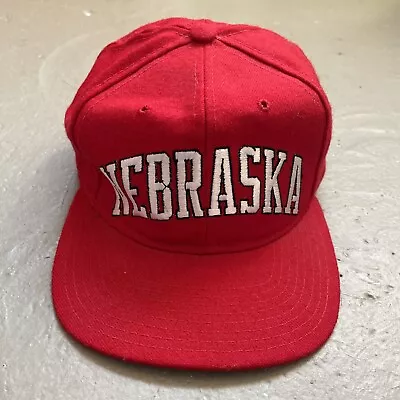 Vintage Starter Nebraska SnapBack Spell Out College University Hat Cap • $59.99