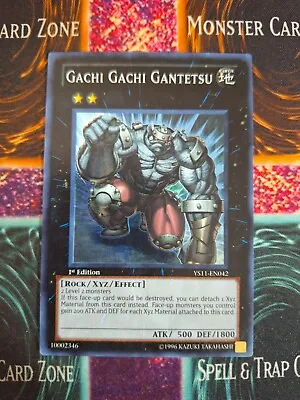 Yu-Gi-Oh! Gachi Gachi Gantetsu YS11-EN042 Super Rare 1st Edition Moderate Play • $1.80