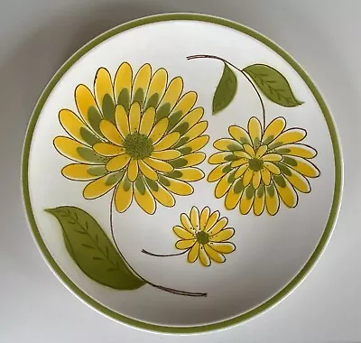 Tampa By MIKASA Cera Stone Yellow Flowers Large Plate • $15