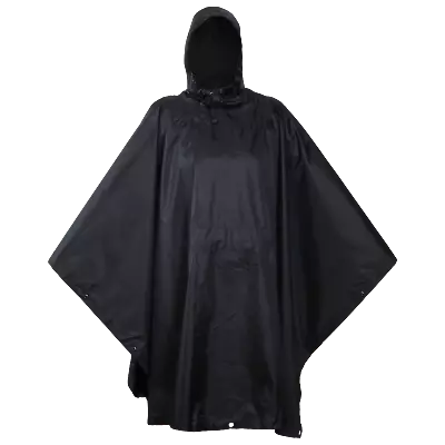 $39.99 • Buy USGI Industries Military Style Multi Use Rip Stop (Jet Black, Rain Poncho)