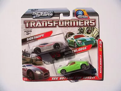 2010 Mosc Transformers Speed Stars Battle Series 2 Sideswipe Vs Wreckloose • $30