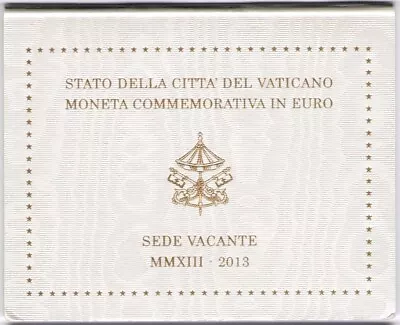 2013 Vatican City - Vacant Seat 2 Euros In Folder - FDC • $125.93