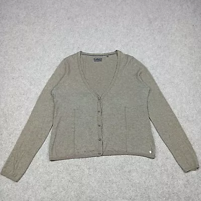 Marc O'Polo Womens Cardigan Cotton Yak Size L (EU 40) Lightweight Sweater Large • £23.99