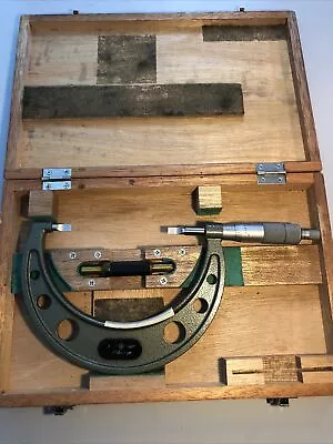 Mitutoyo No. 122-128 Blade Micrometer 3 -4  Blm-4 With Case • $150