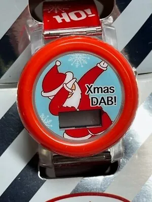 Santa Claus Xmas DAB! Holiday Flashing Musical LCD Watch BRAND NEW • $5.18