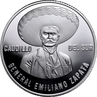 2023 MEXICO Proof Silver GENERAL EMILIANO ZAPATA  MEDAL  Mintage 150 • $180