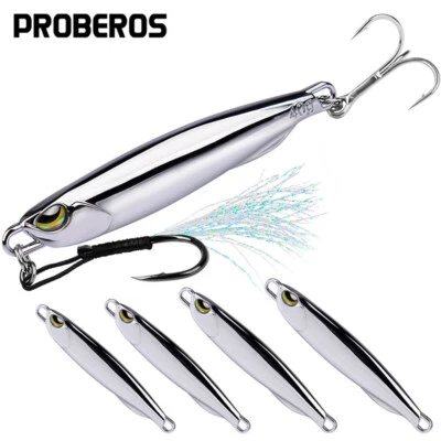 $3.41 • Buy 15g/20g/30g/40g Metal Jig Fishing Lure Weights Trolling Hard Bait Bass Fish-zk