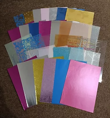 A5 Backing Papers For Card Making Quality Vellums Acetate And Other Set 2 • £8