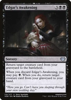 MTG Magic The Gathering Edgar's Awakening (110/561) Innistrad Crimson Vow NM • $0.99