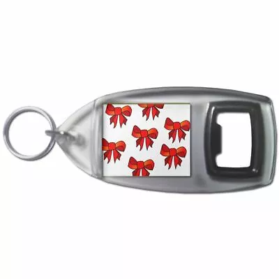 £4.49 • Buy Bow Pattern - Plastic Bottle Opener Key Ring New