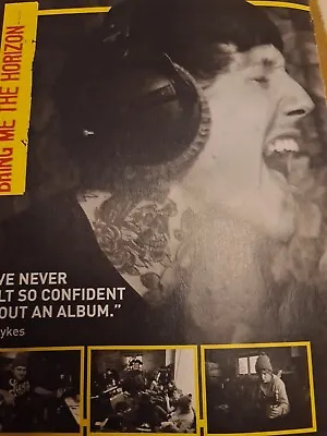 Oli Sykes Bring Me The Horizon   A4 Poster Rock Sound  Magazine Uk • £5.49