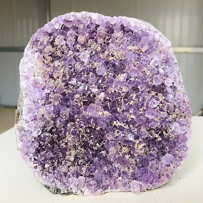 1160g Natural Amethyst Geode Quartz Crystal Cluster Mineral Healing B560 • $10.76