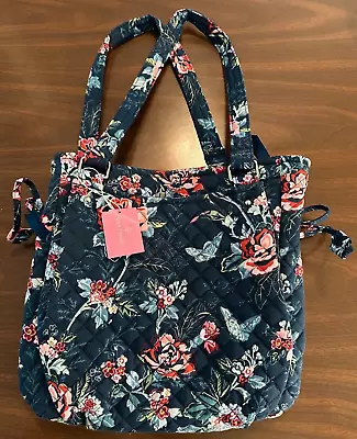 Vera Bradley  Rose Toile  Glenna Satchel Purse Shoulder Bag Recycled Cotton • $42.98