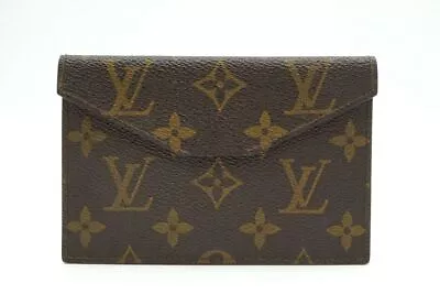 Louis Vuitton Monogram Card Case 882ET Case LV PVC Leather Brown 8201k • $190