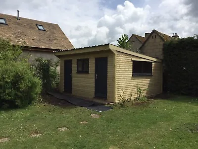 12ftx18ft 3.6mx4.2m Insulated Salon  Office Mancave Guest Bedroom • £12850
