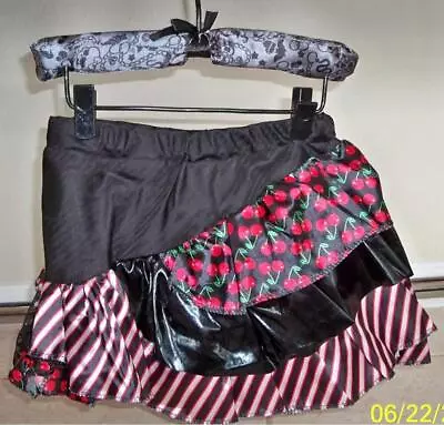 Girls Monster High Red & Black Petti Skirt Tutu Costume Dress S/m Xs12484 • $6.99