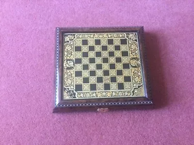 Metal Piece Chess Set With Wooden Case • £25