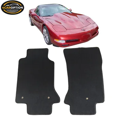 Fits 97-04 Chevy Corvette 2Dr Floor Mats Carpet Nylon Black 2PC • $41.78