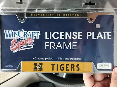 Missouri Tigers-NCAA Chrome Frame Metal License Plate Tag Cover By Wincraft • $11.49