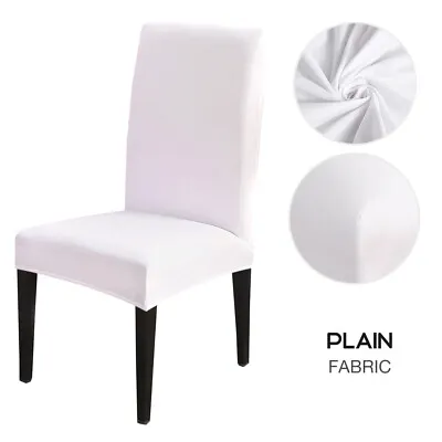 $26.99 • Buy Stretch Dining Chair Cover Seat Covers Spandex Washable Banquet Wedding Party