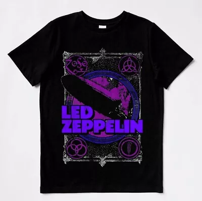 Led Zeppelin T-Shirt LED ZEPPELIN Rock Band Vintage Black Tour Full Size • $20.99