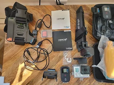Two GoPro HERO3+ 4K 12MP Sport Action Cameras (plus A Range Of Accessories) • $80