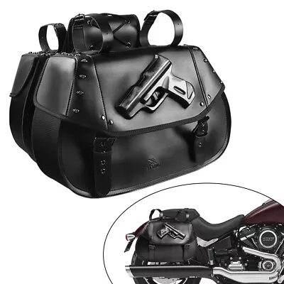 Fits For Harley Softail VROD Saddle Bag Tool Side Bag Storage Luggage • $80.87