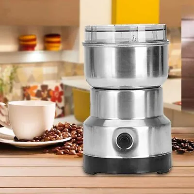 Electric Coffee Tea Grinder Grinding Milling Nut Bean Spice Matte Blade Blender • £9.99