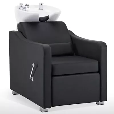 BarberPub Backwash Shampoo Station Chair Adjustable Ceramic Hair Wash Bowl 9364 • $704.90