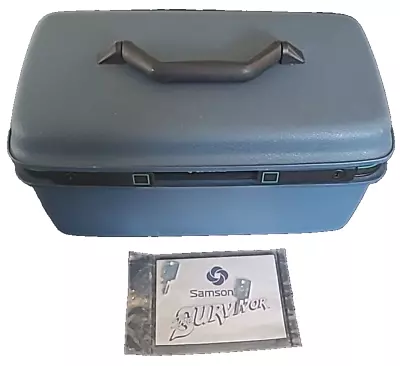 Samsonite Blue Train Makeup Case Hard Shell Tray Mirror Concord SLX Luggage VTG • £71.26