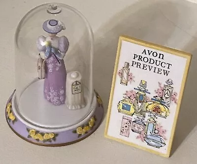 Mrs. Albee Mini Porcelain Doll Under Domed Glass 2001 AVON + Product Preview • $8